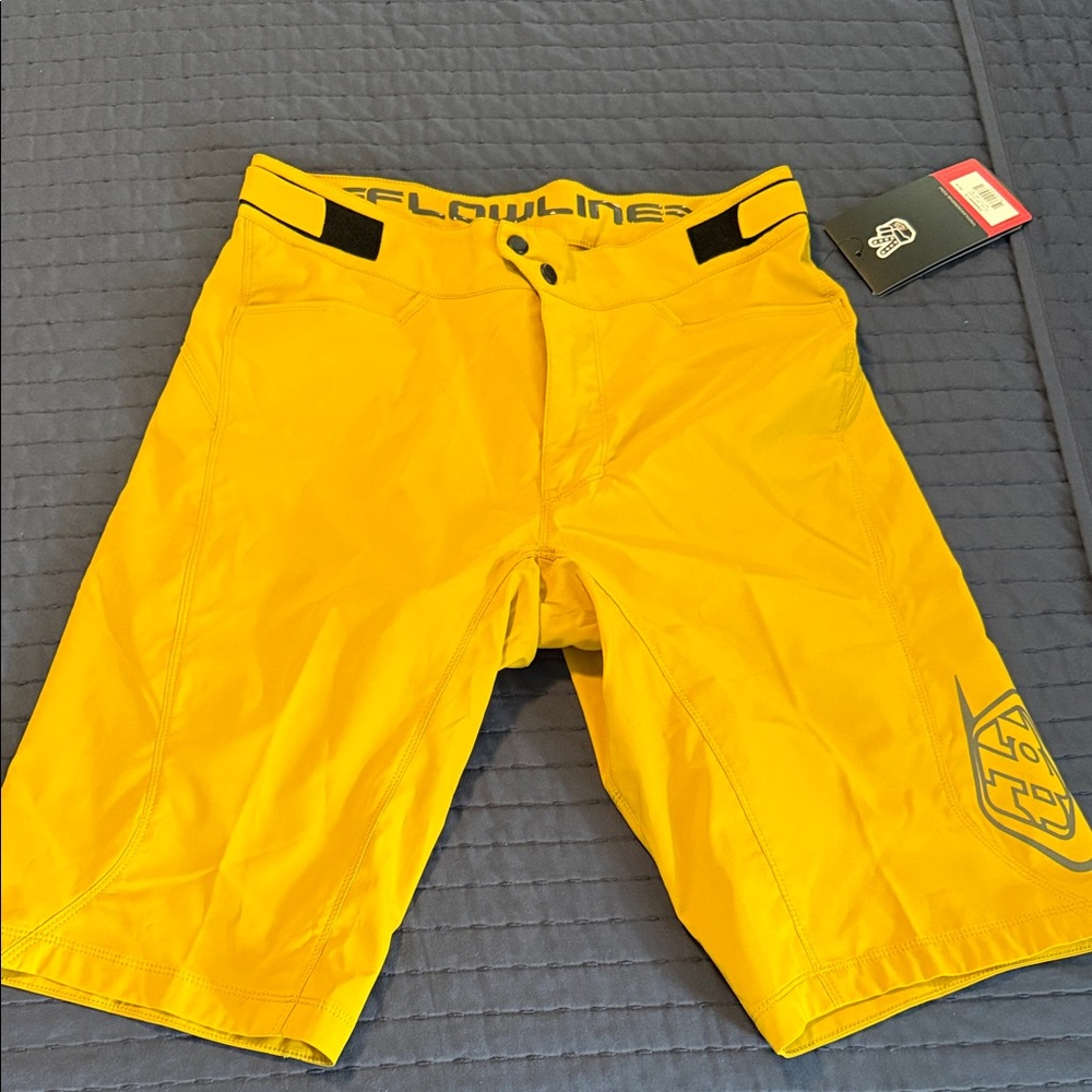 Troy Lee Designs Men's Yellow Athletic Shorts